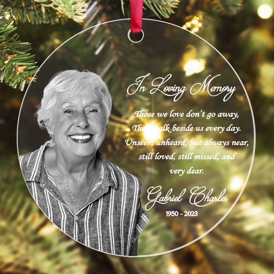 Custom Photo Memorial Ornament