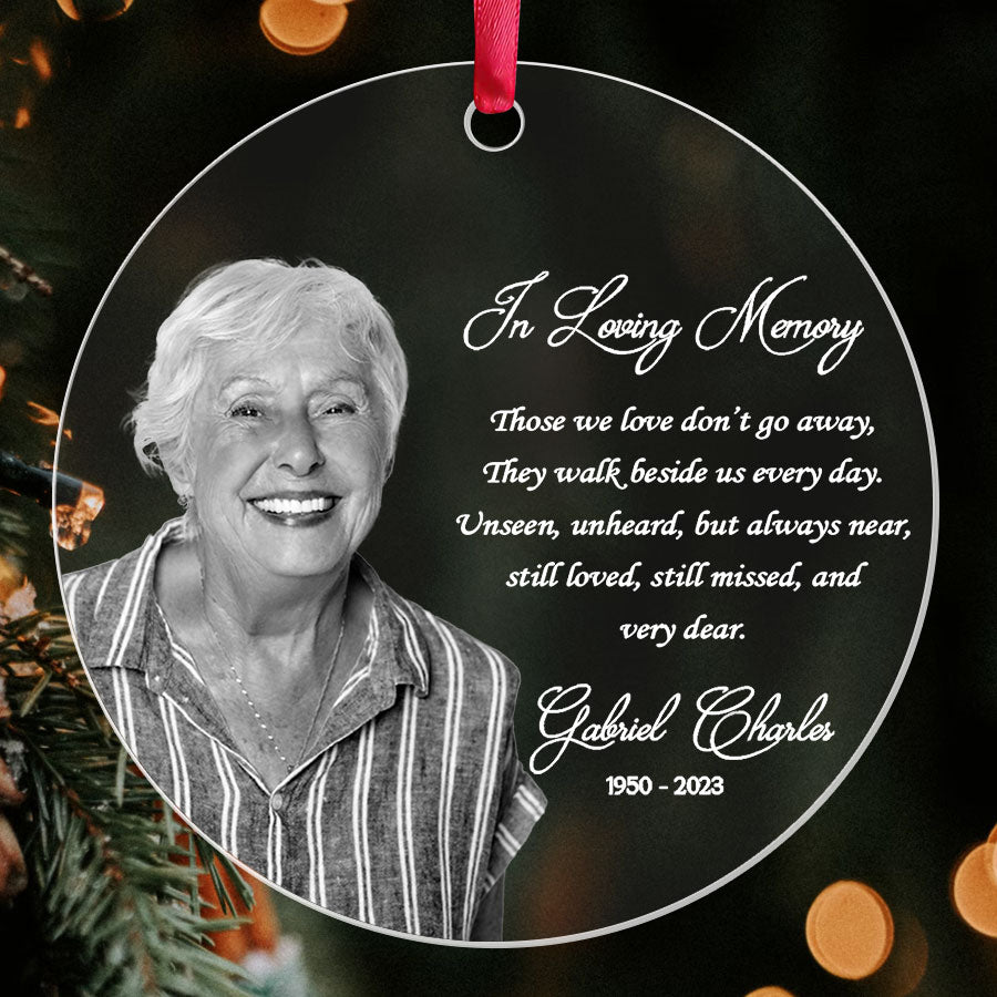 Custom Photo Memorial Ornament