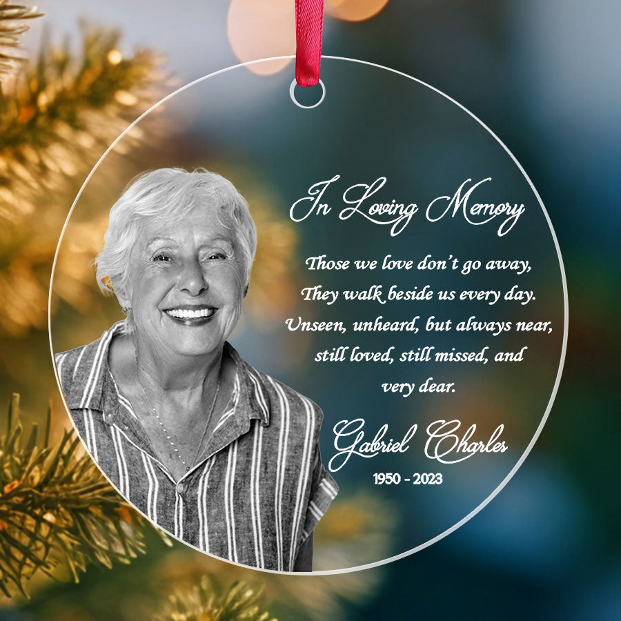 Custom Photo Memorial Ornament