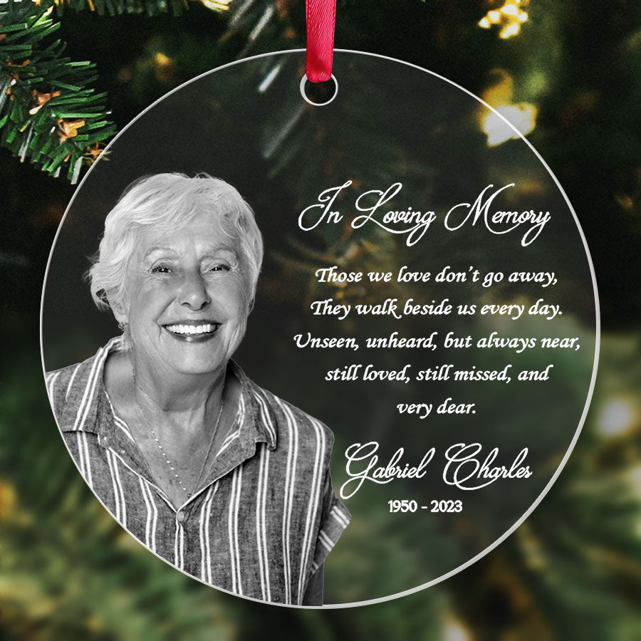 Custom Photo Memorial Ornament