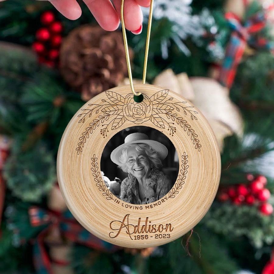In Loving Memory Ornament With Picture