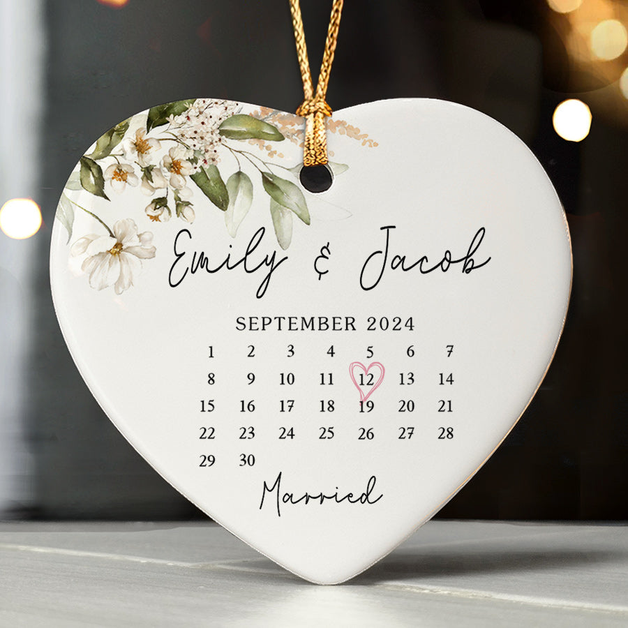 Heart Shape Calendar Gift