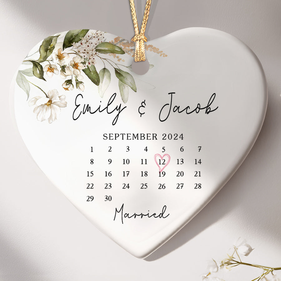 Heart Shape Calendar Gift