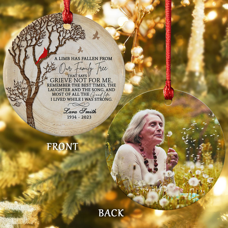 In Memory Photo Ornament