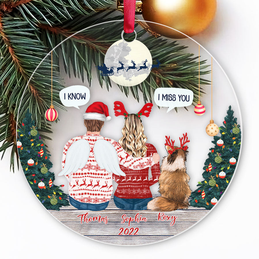 Baby I'm No Weathe Man Naughty Couple, Personalized Custom Medallion Acrylic Ornament, Gift For Couple, Gift For Naughty Couples - Denmark