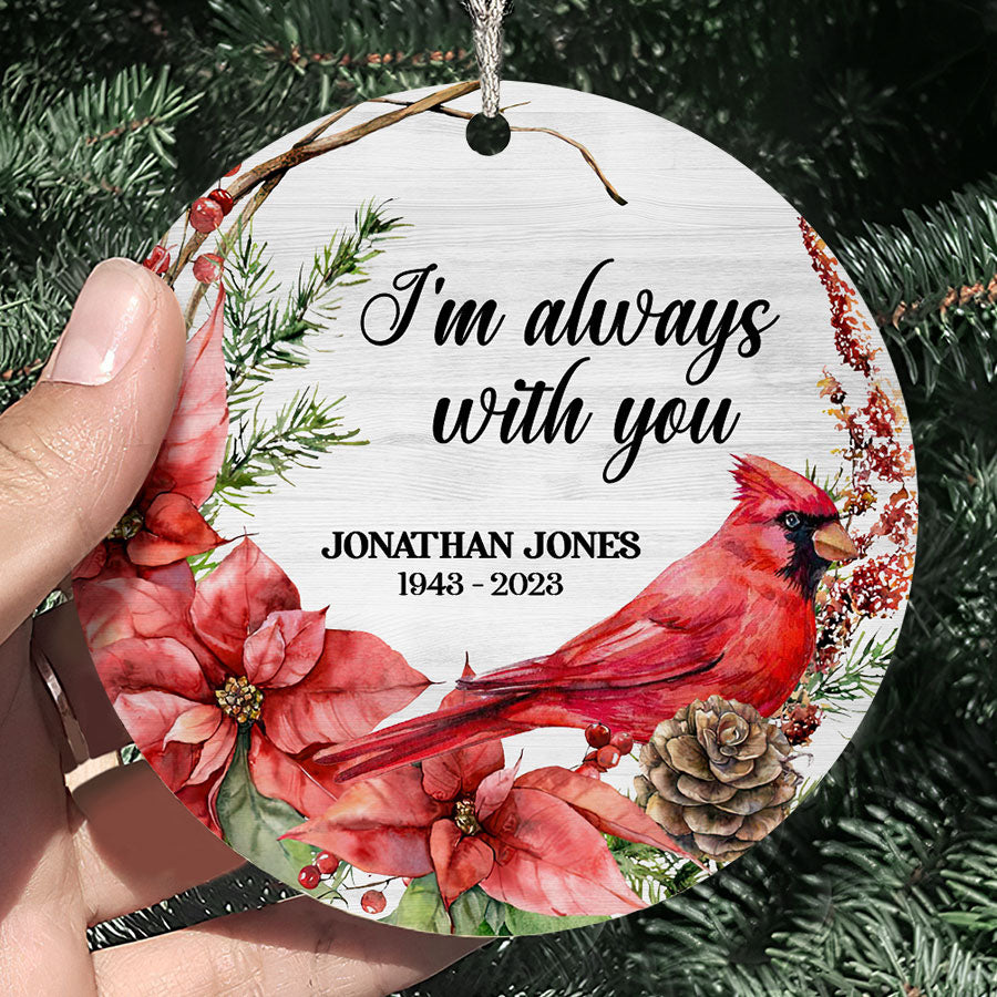 Cardinal Memory Gift Memorial Ornaments For Dad | Cardinal Memorial Ornament | Cardinal ...