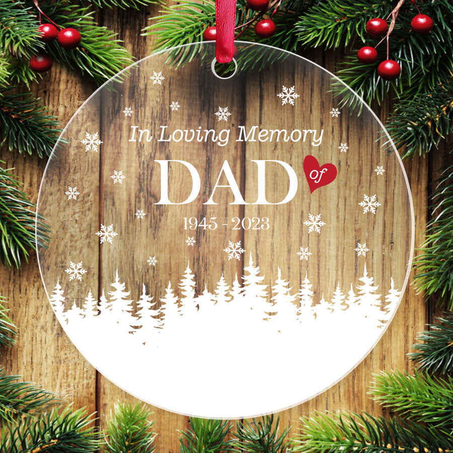 In Memory of Dad Ornaments