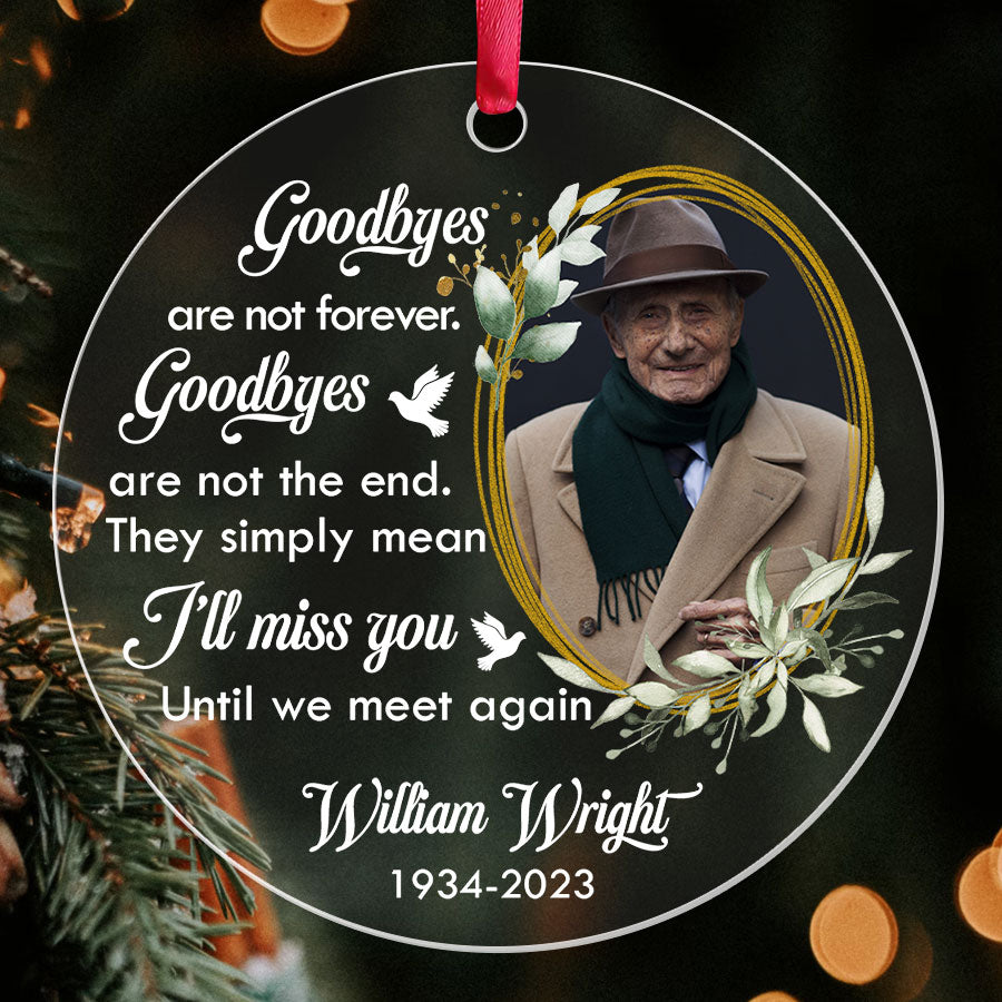 Remembrance Ornament With Photo