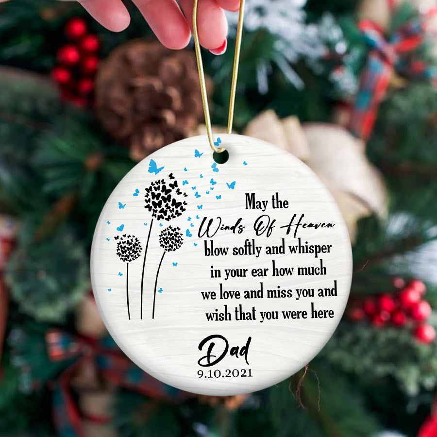 Memorial Ornaments For Parents | Mom And Dad Memorial Ornament | May ...