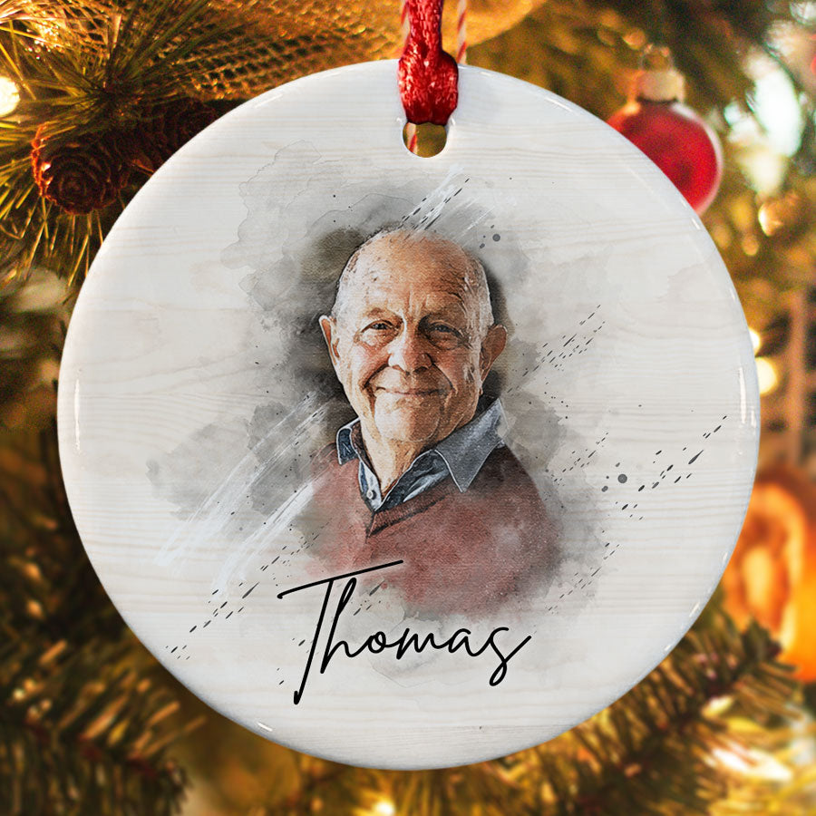 Memorial Ornaments Personalized | Christmas Ornaments For Deceased ...