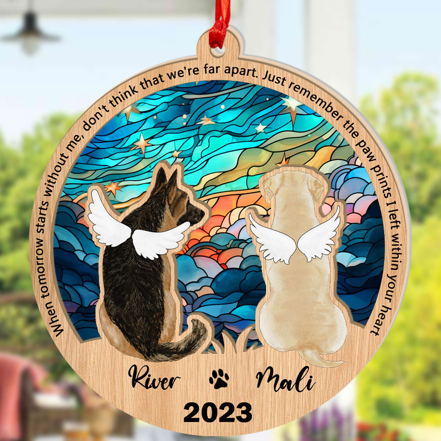 Personalized Deceased Dog Ornaments