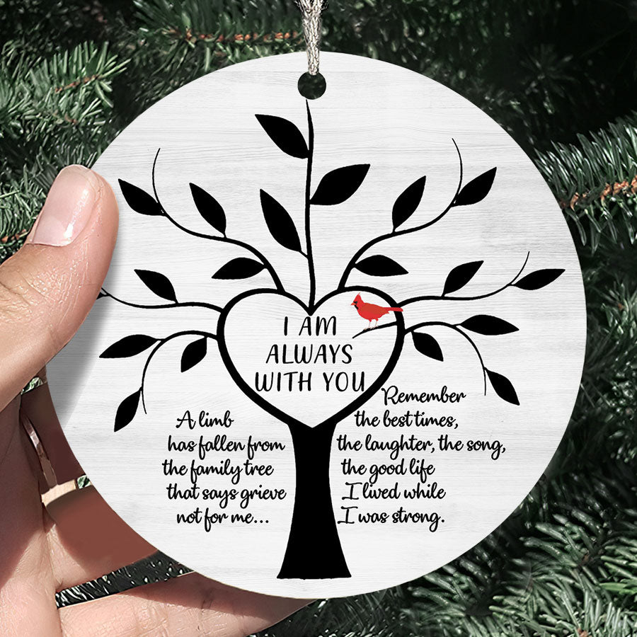 Commemorative Tree Memorial Tree Ornaments | Memorial Cardinal Ornaments | A Limb Has ...