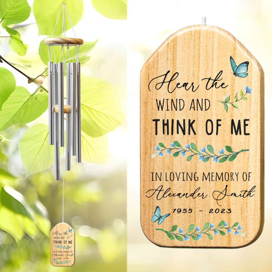 Memorial Wind Chime Butterfly Wind Chimes For Outside Hear The Wind