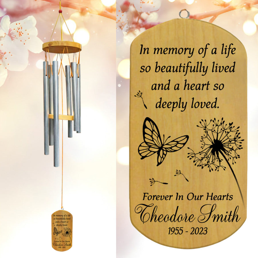 Memorial Windchimes for Loss of Father