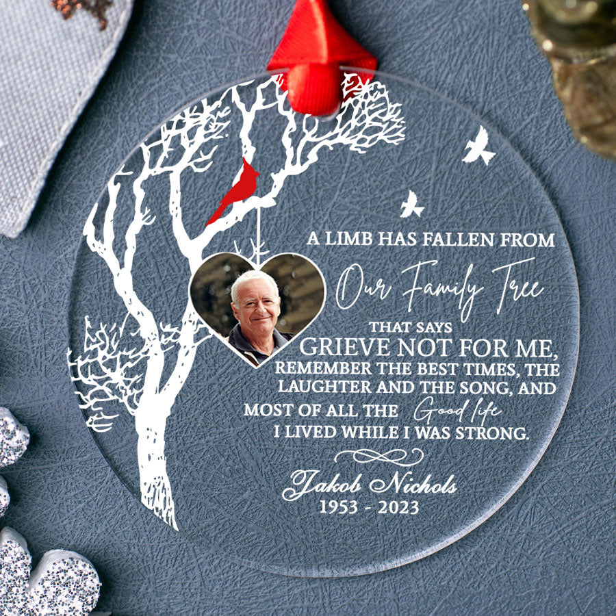 In Memory Decorations Memory Ornament |Christmas Tree Decorations In Memory Of A Loved One ...