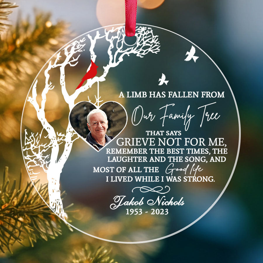 In Memory Decorations Memory Ornament |Christmas Tree Decorations In Memory Of A Loved One ...