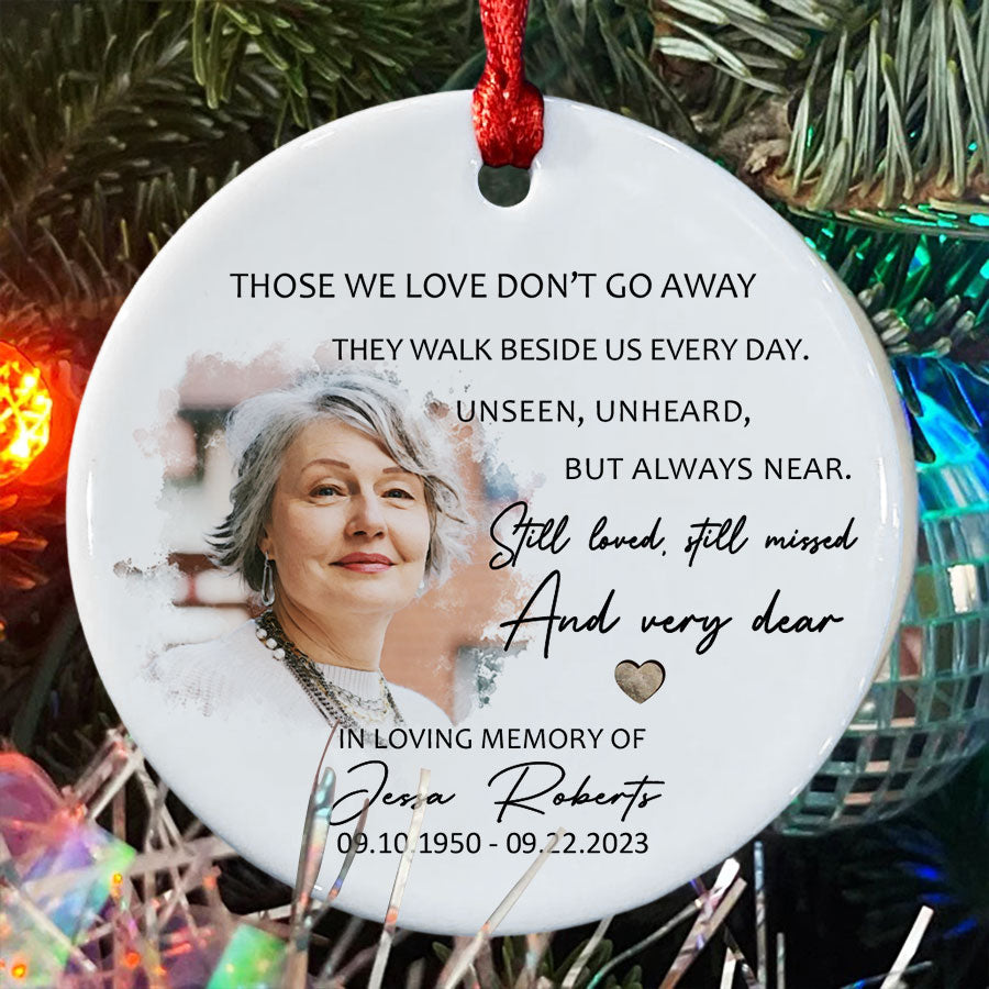 In Loving Memory Ornament With Picture