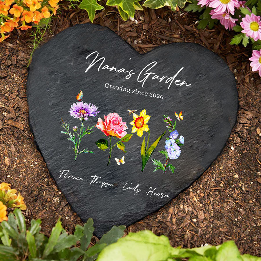 Grandma’s Garden Mothers Day Gift With Birth Month Flowers