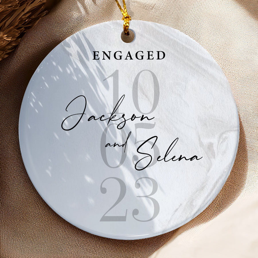 Engagement Gifts Ornament