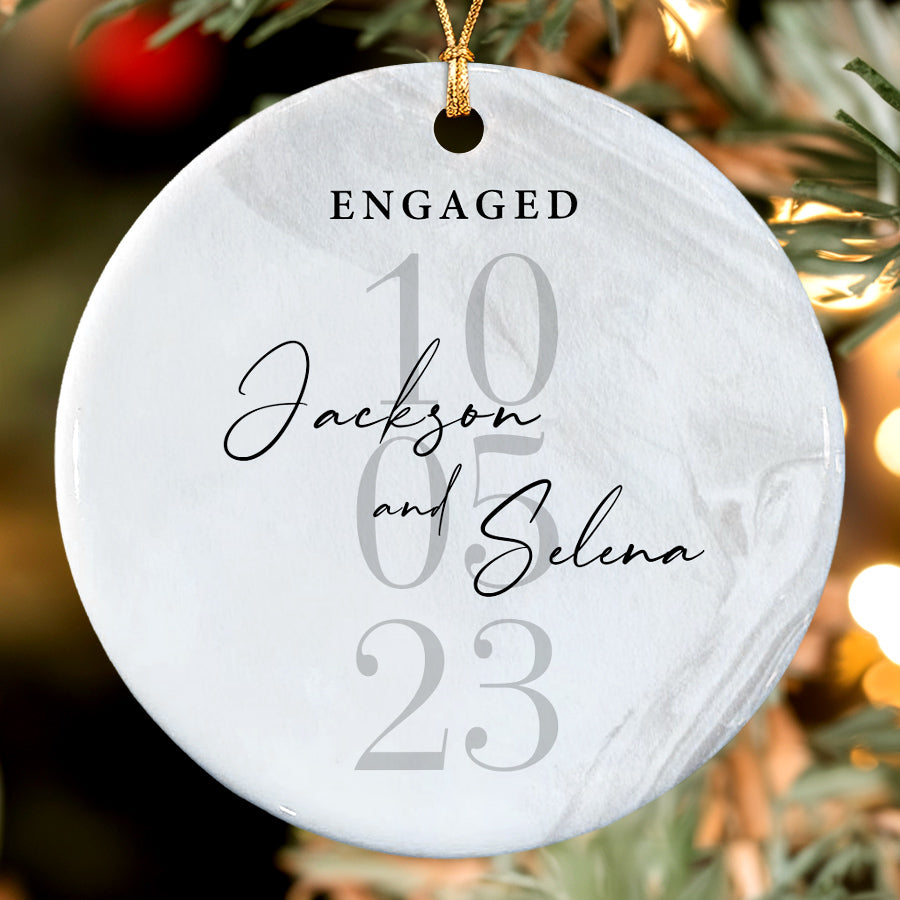 Engagement Gifts Ornament