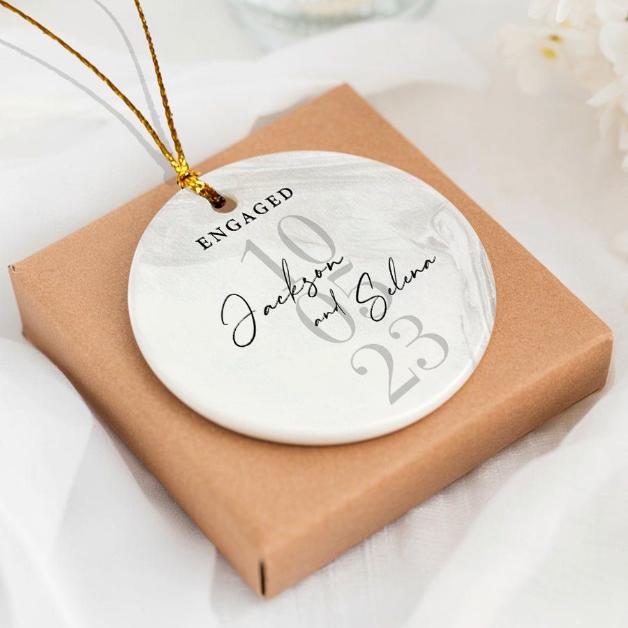 Engagement Gifts Ornament