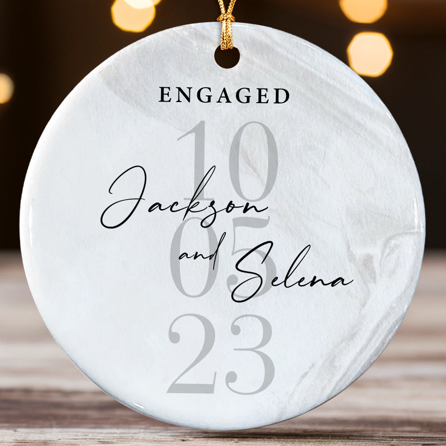 Engagement Gifts Ornament