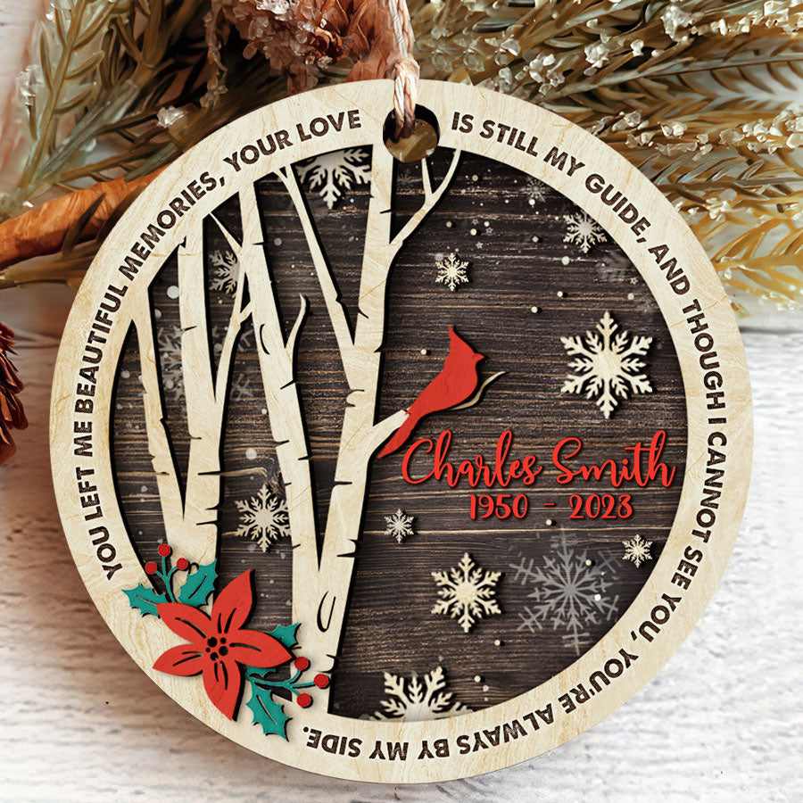 Cardinal Memory Gift Ornament Memorial | Memorial Ornaments With Cardinals | You Left Me ...