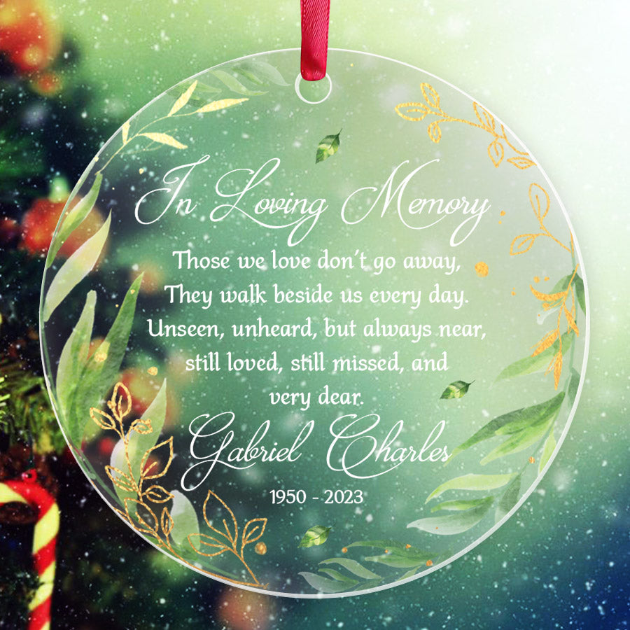 Ornament To Remember A Loved One | In Loving Memory Ornaments | Those ...