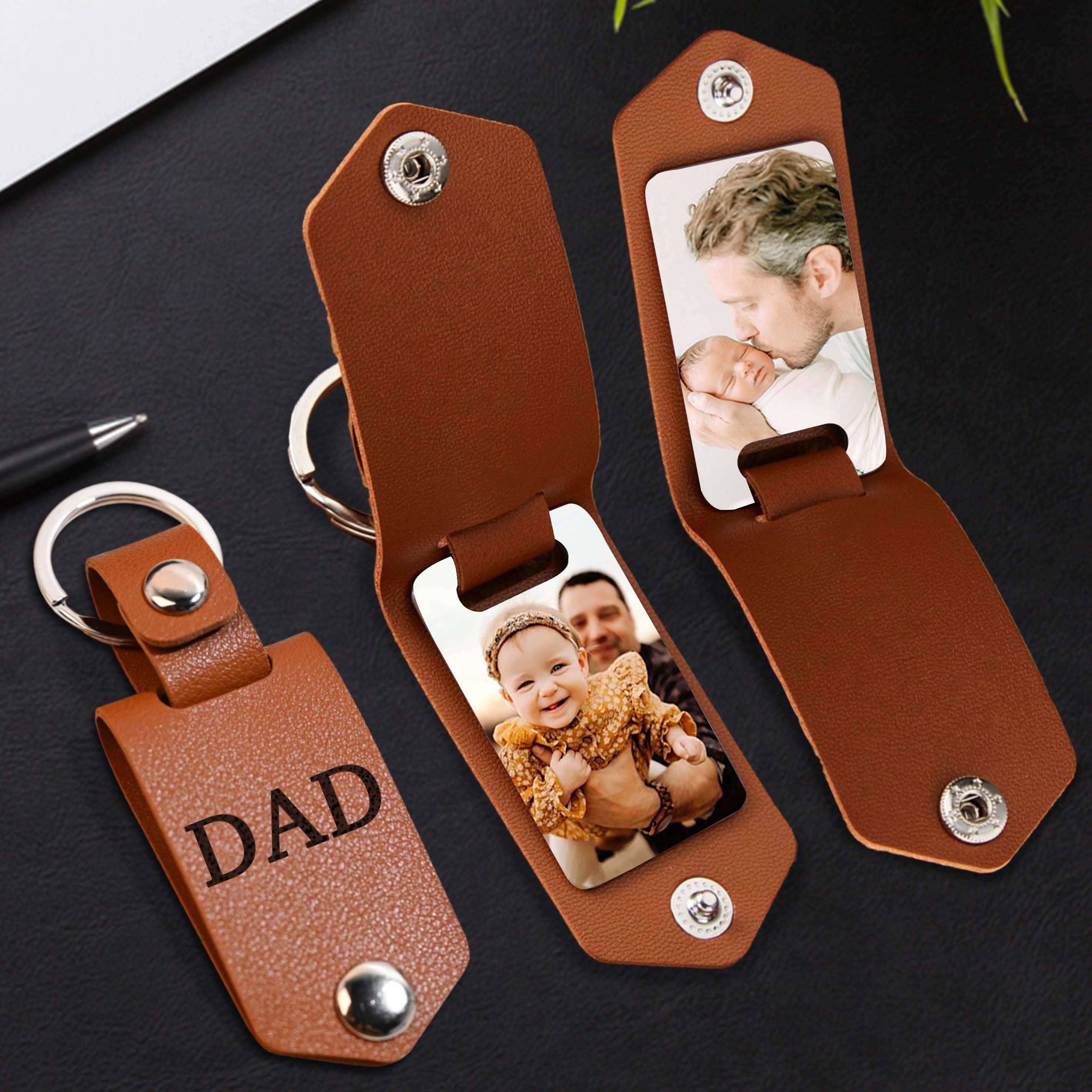 Dad Keychain With Picture