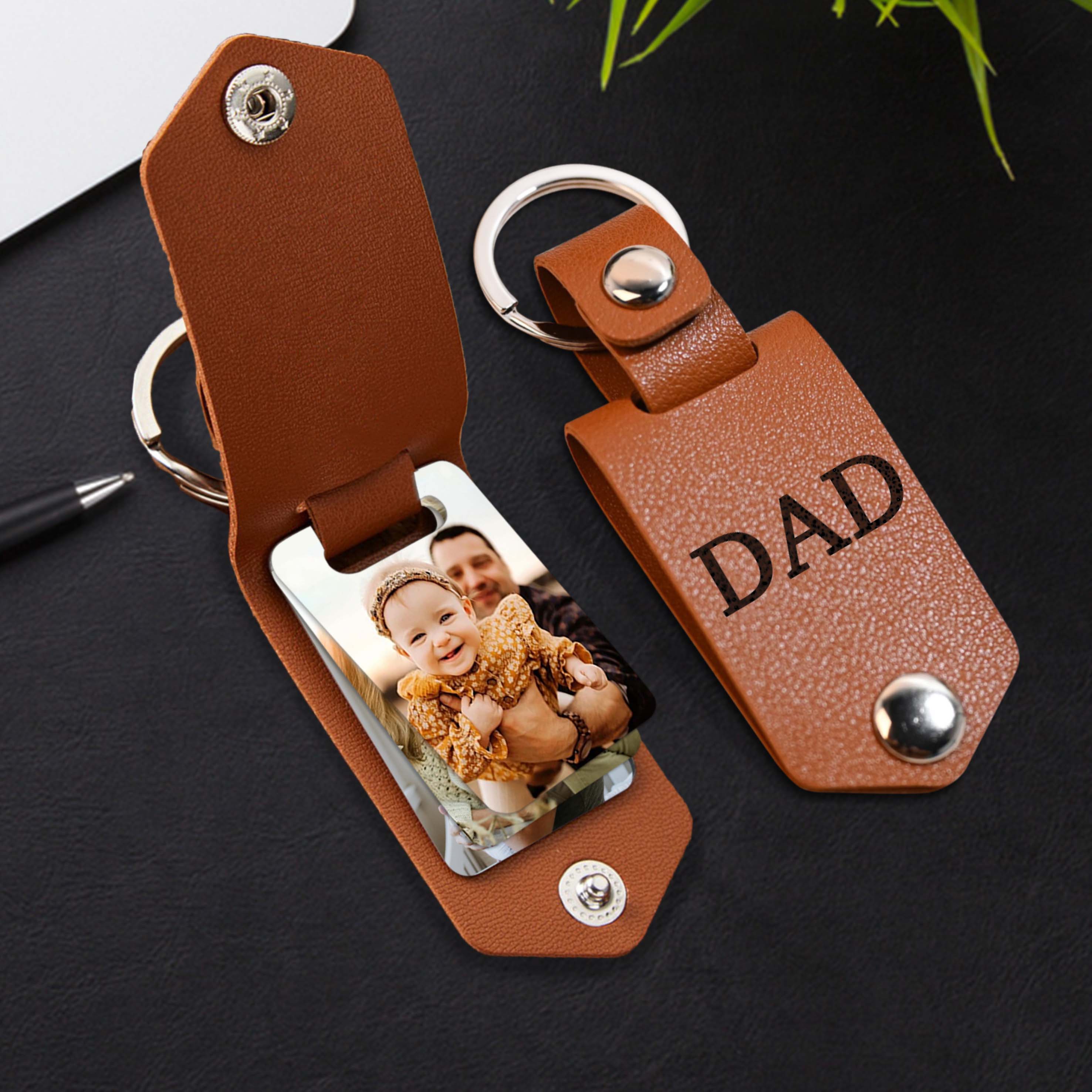 Dad Keychain With Picture