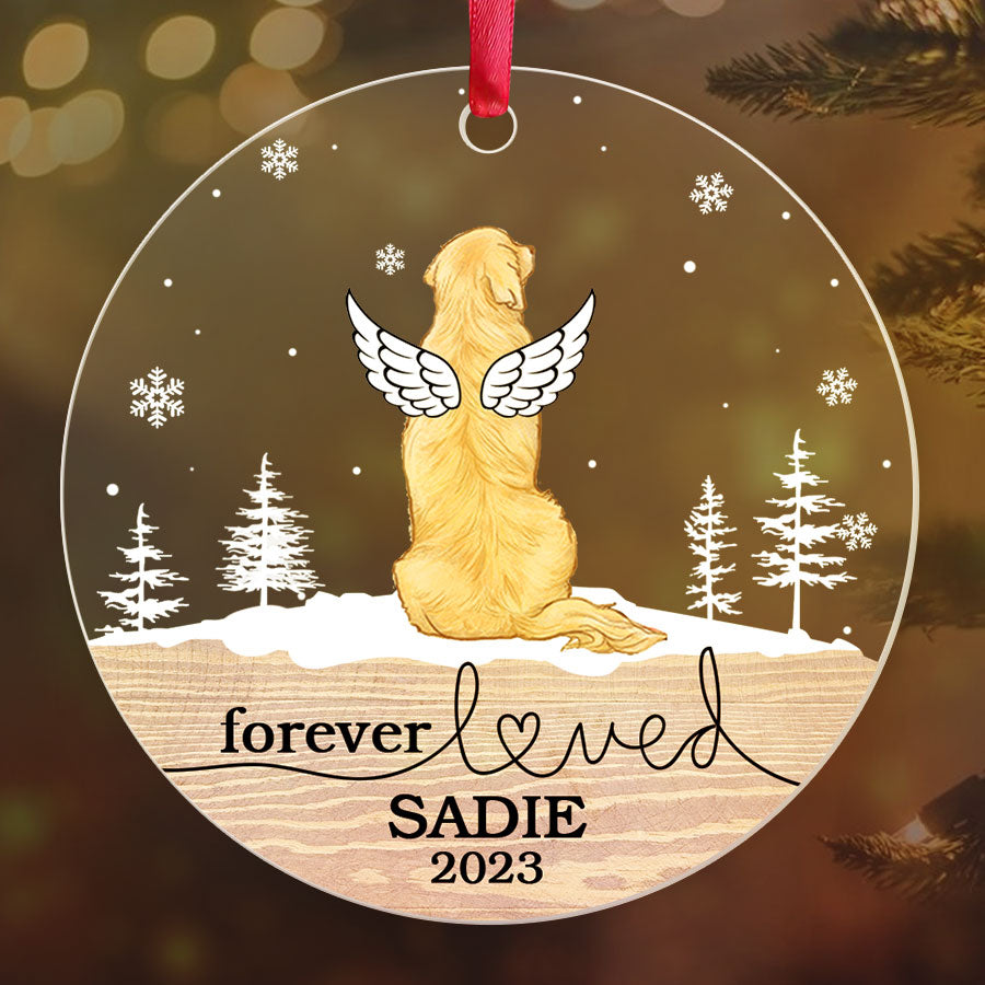 Personalized Dog Memorial Ornament