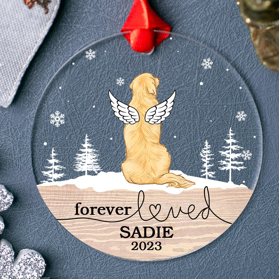 Personalized Dog Memorial Ornament