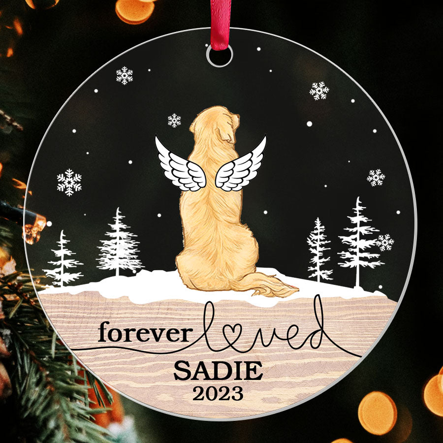 Personalized Dog Memorial Ornament