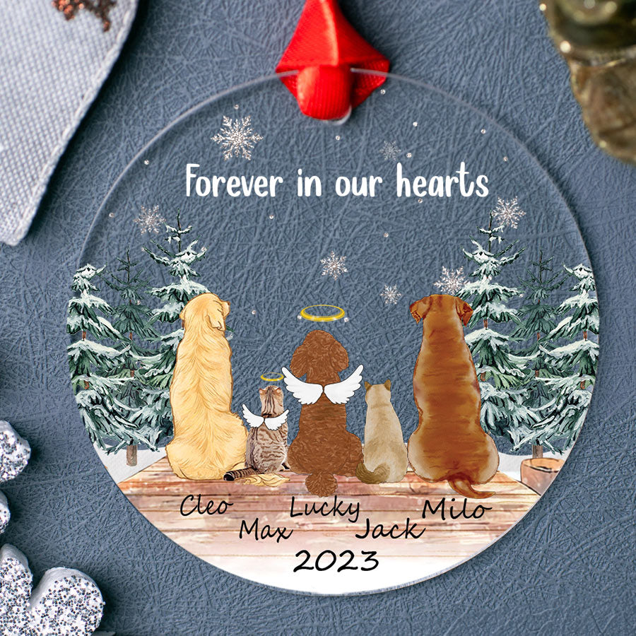 Forever in Our Heart Ornaments for Dogs That Have Passed Away