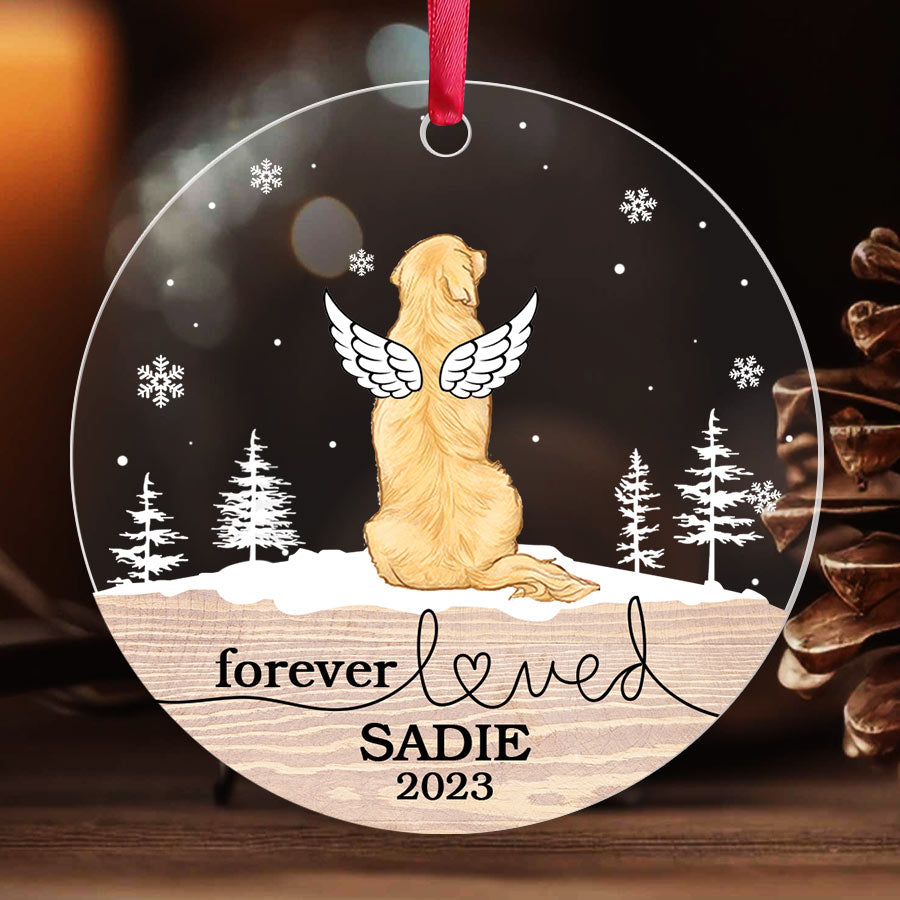 Personalized Dog Memorial Ornament