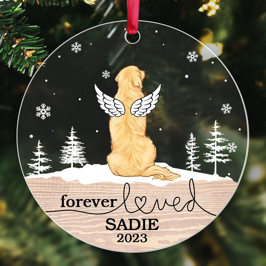 Personalized Dog Memorial Ornament