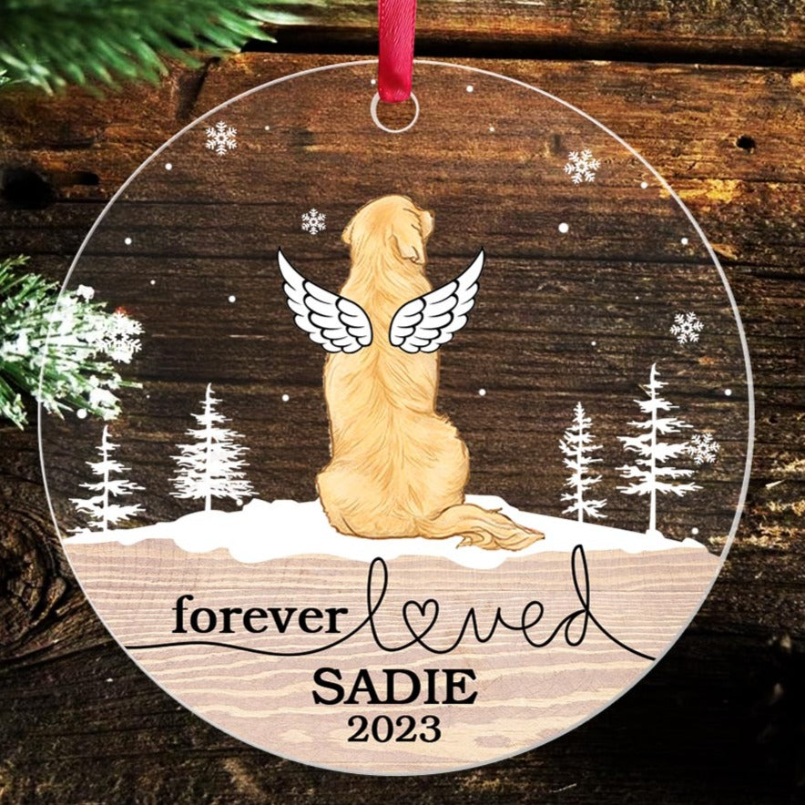 Personalized Dog Memorial Ornament