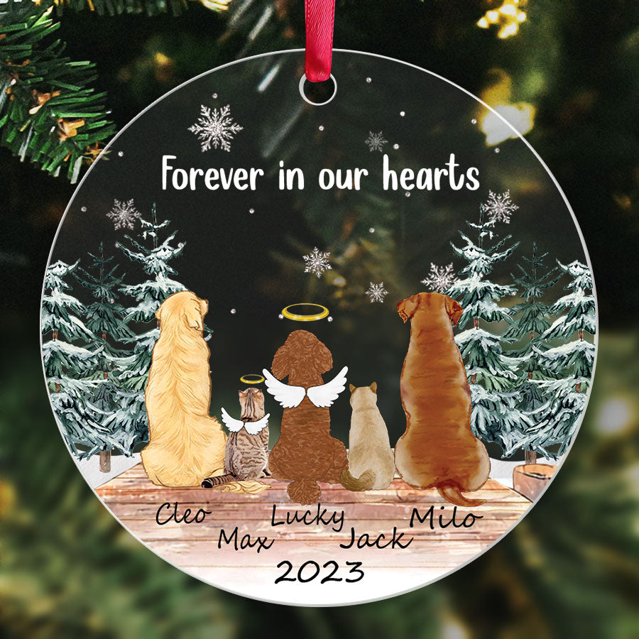 Forever in Our Heart Ornaments for Dogs That Have Passed Away
