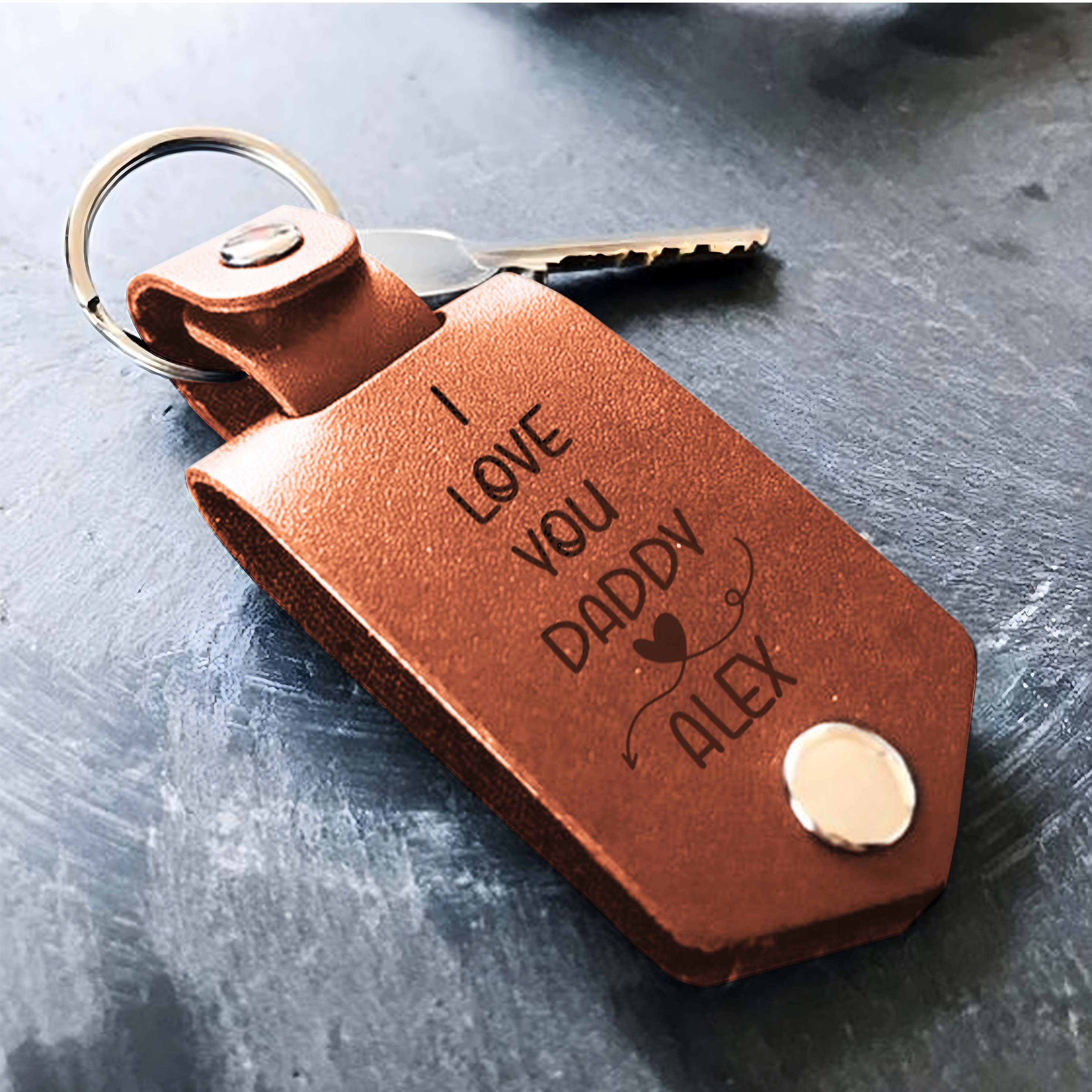 Custom Dad Keychain