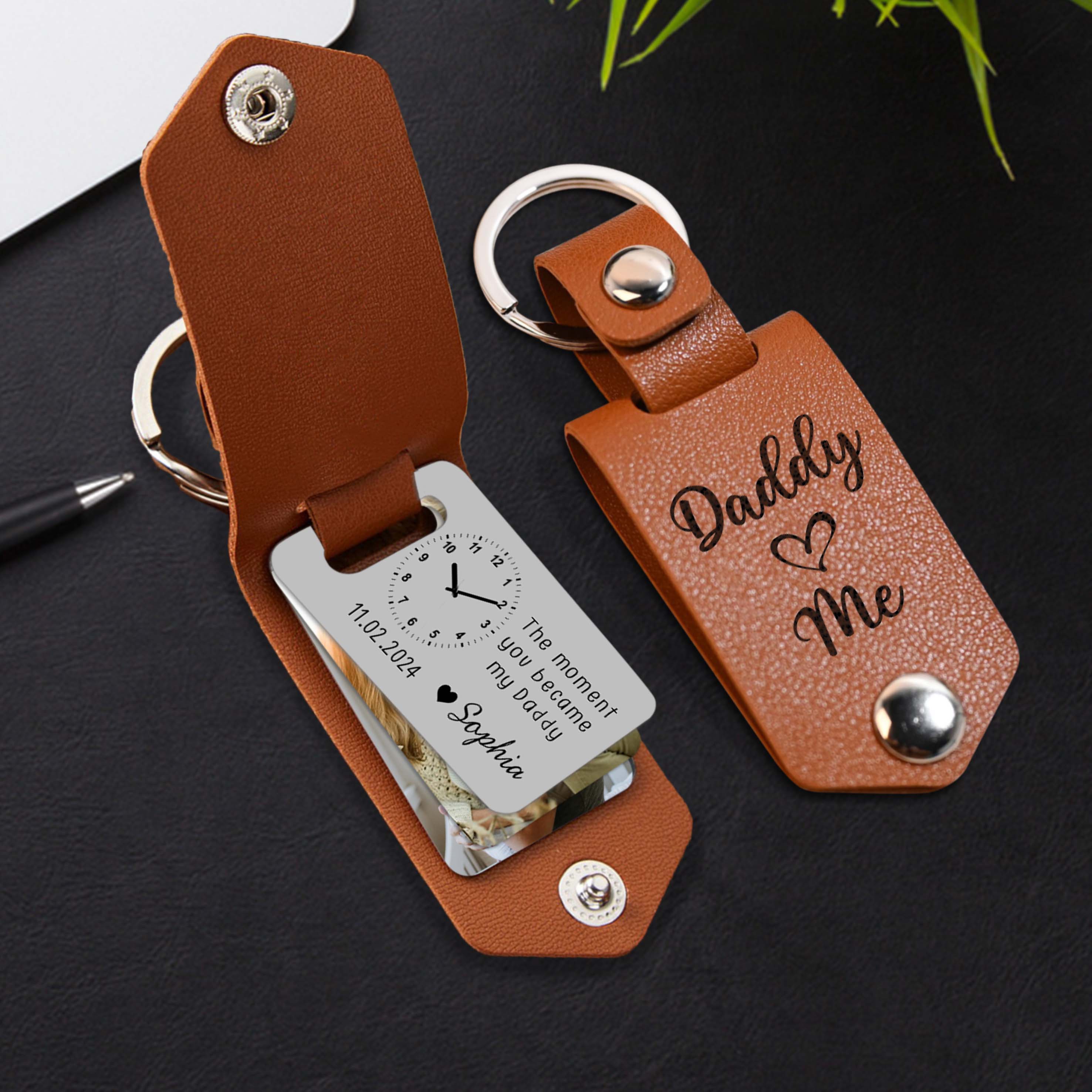 Custom Fathers Day Keychain