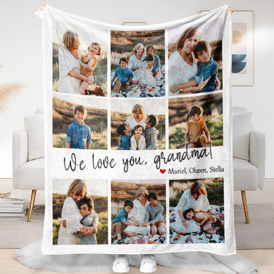 Photo Blankets for Grandma