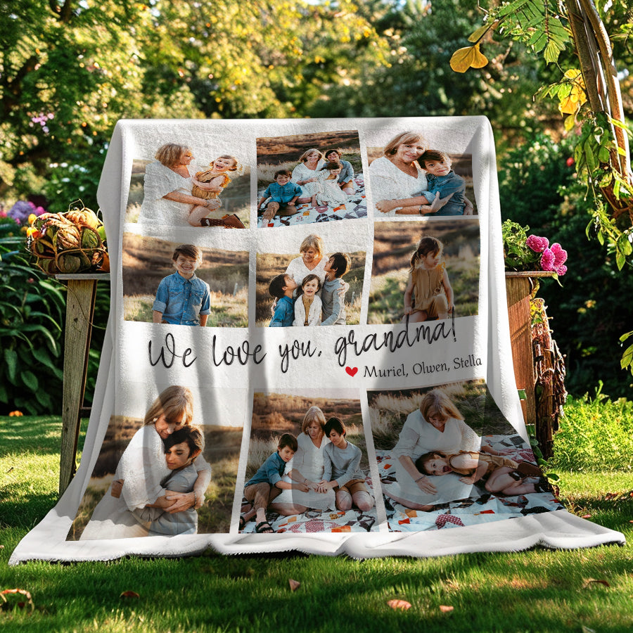 Photo Blankets for Grandma