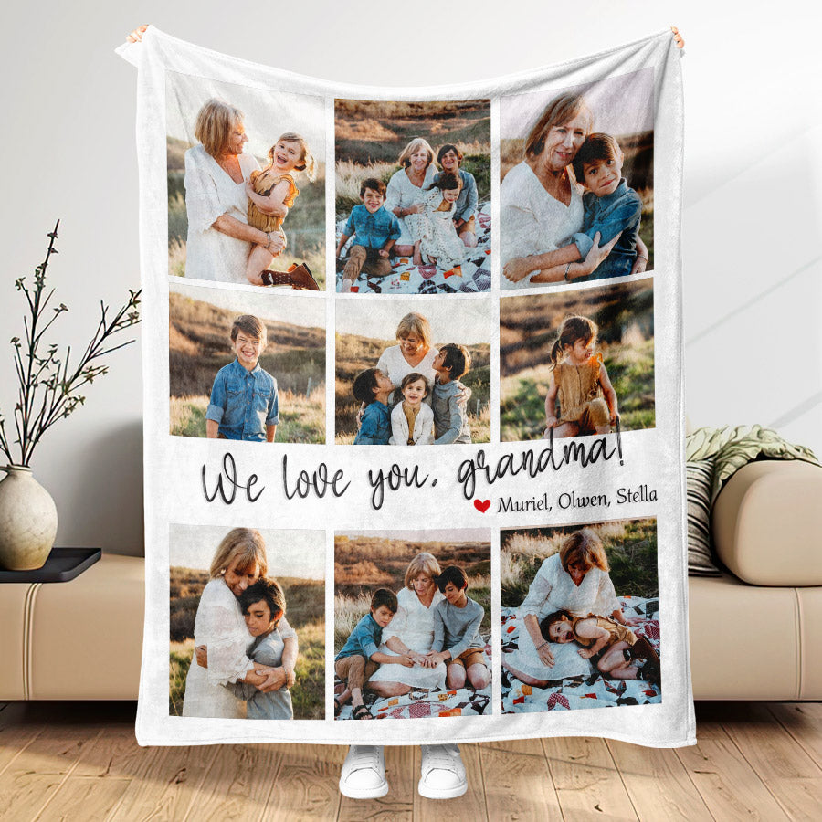 Photo Blankets for Grandma