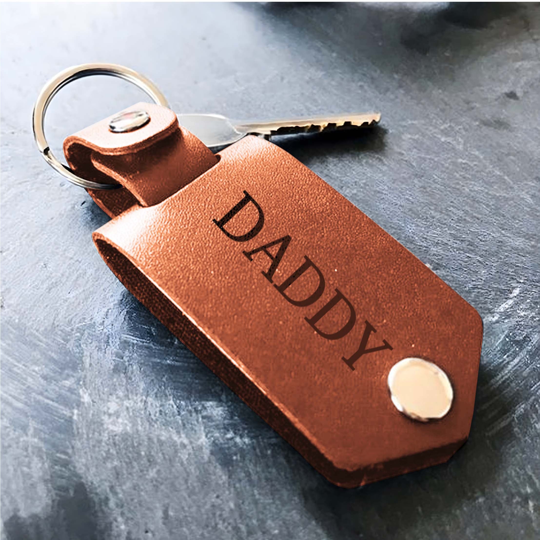 Custom Photo Fathers Day Keychain