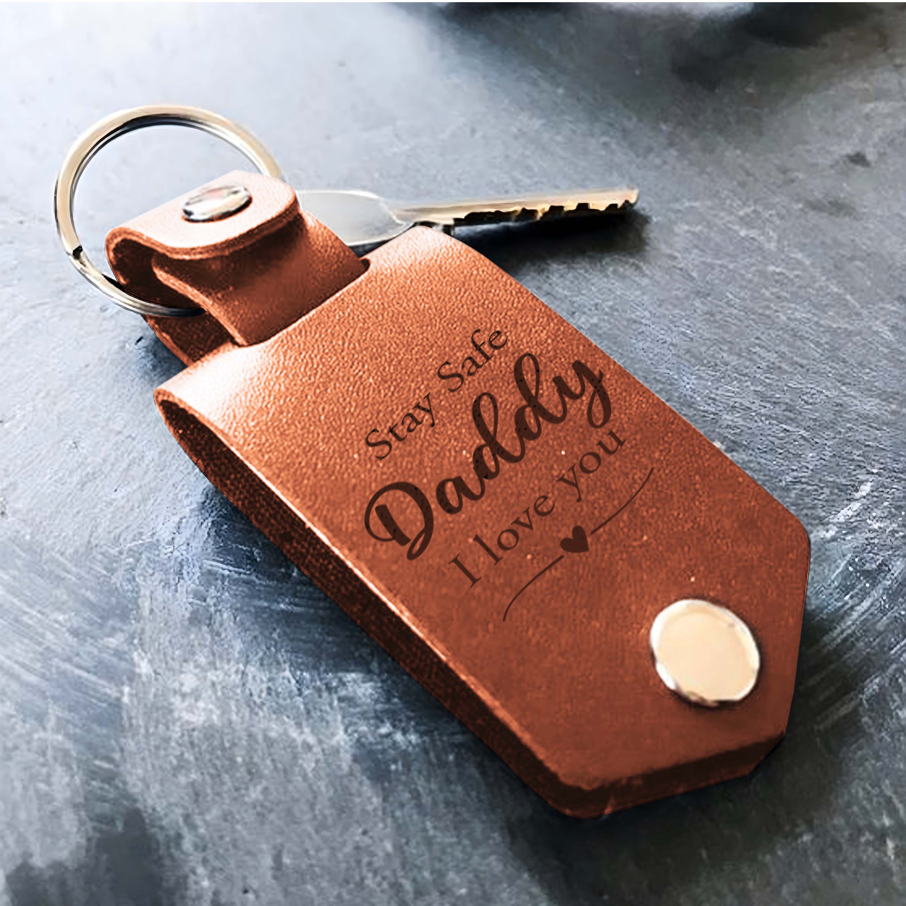 Custom Fathers Day Keychain