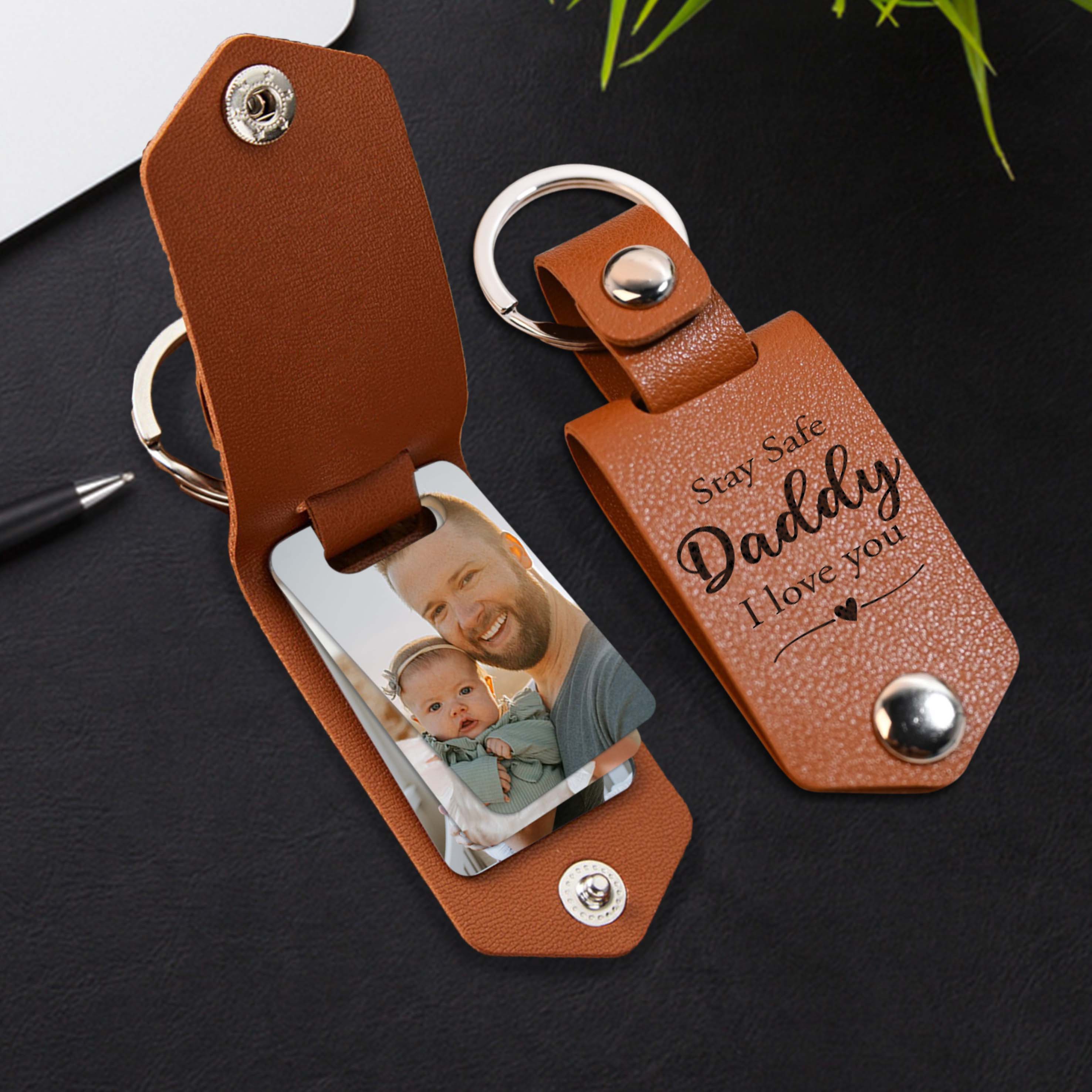 Custom Fathers Day Keychain