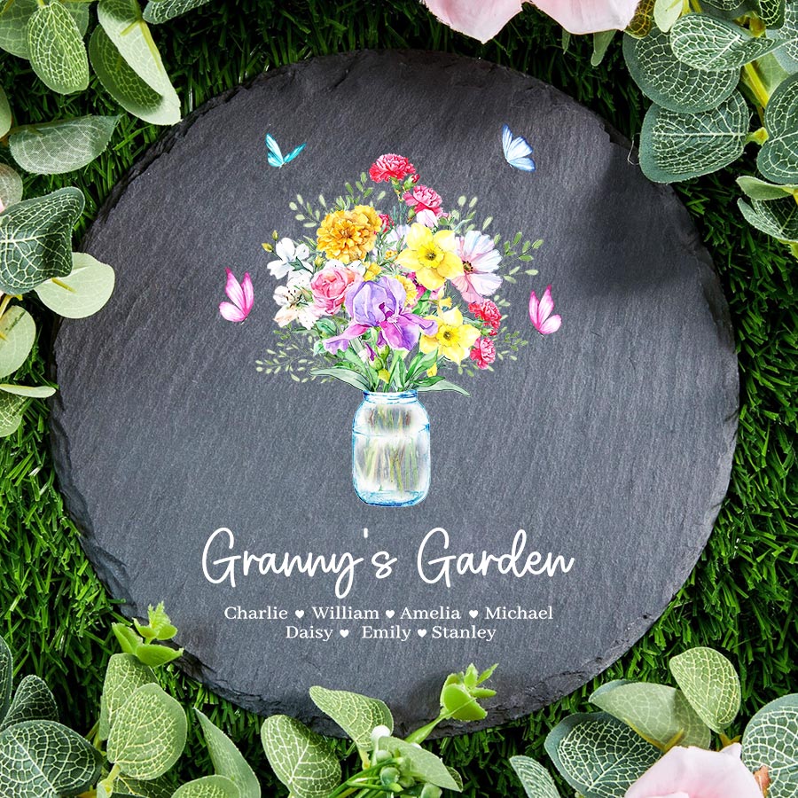 Personalized Garden Stones for Grandma