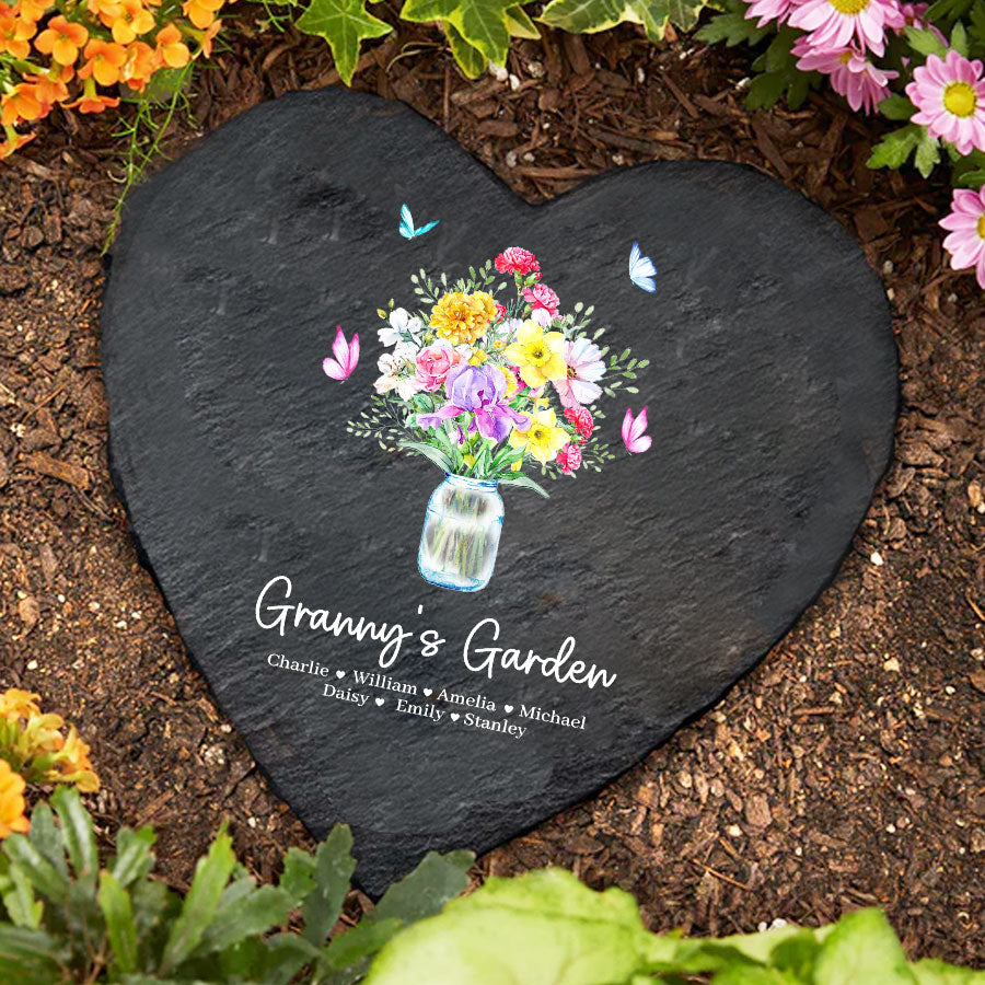 Personalized Garden Stones for Grandma