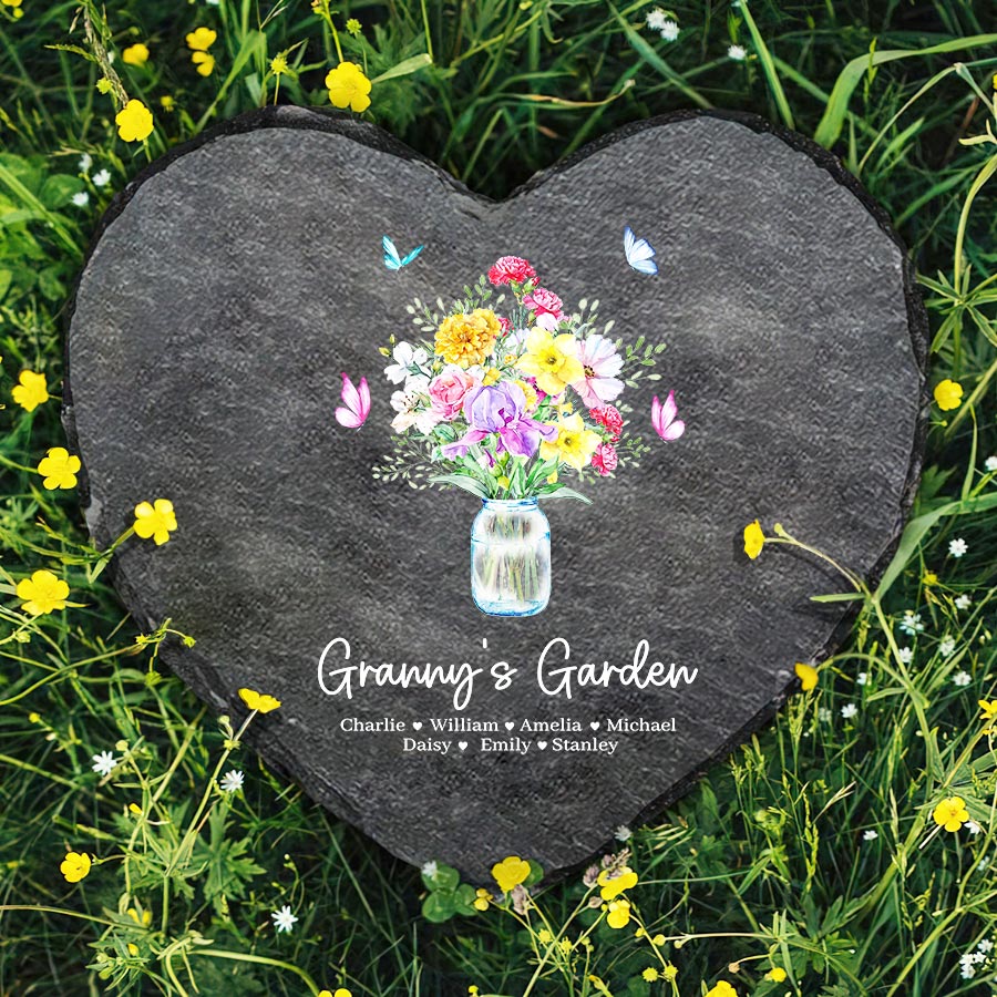 Personalized Garden Stones for Grandma
