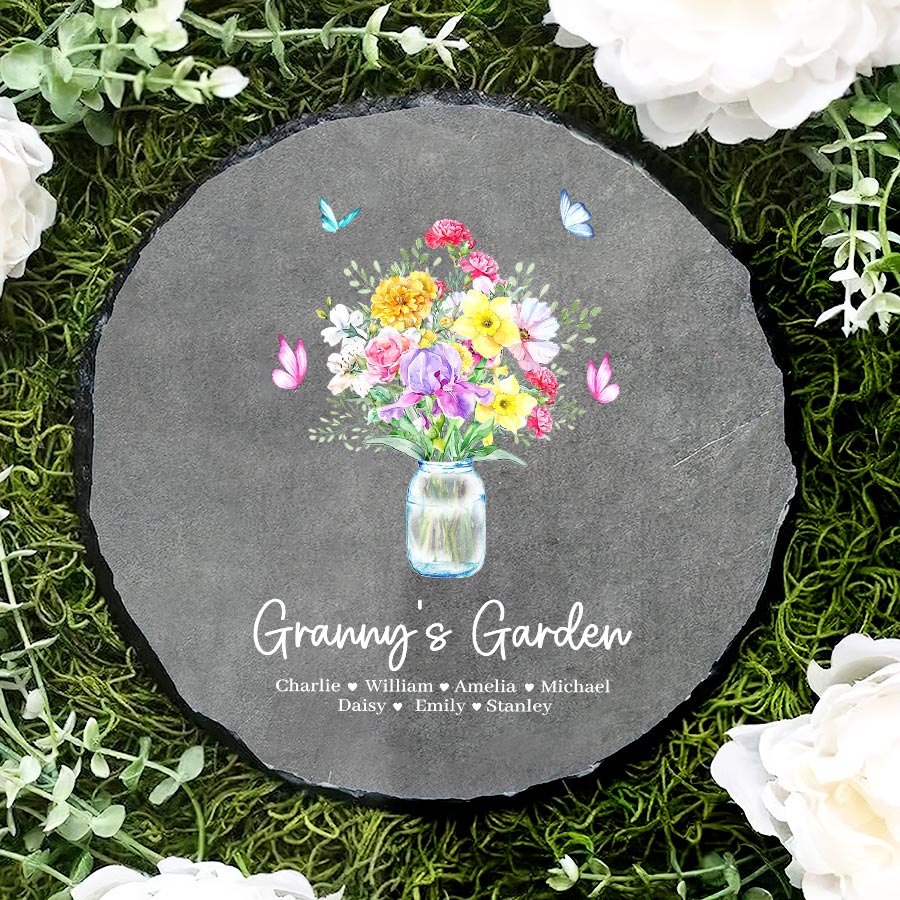 Personalized Garden Stones for Grandma